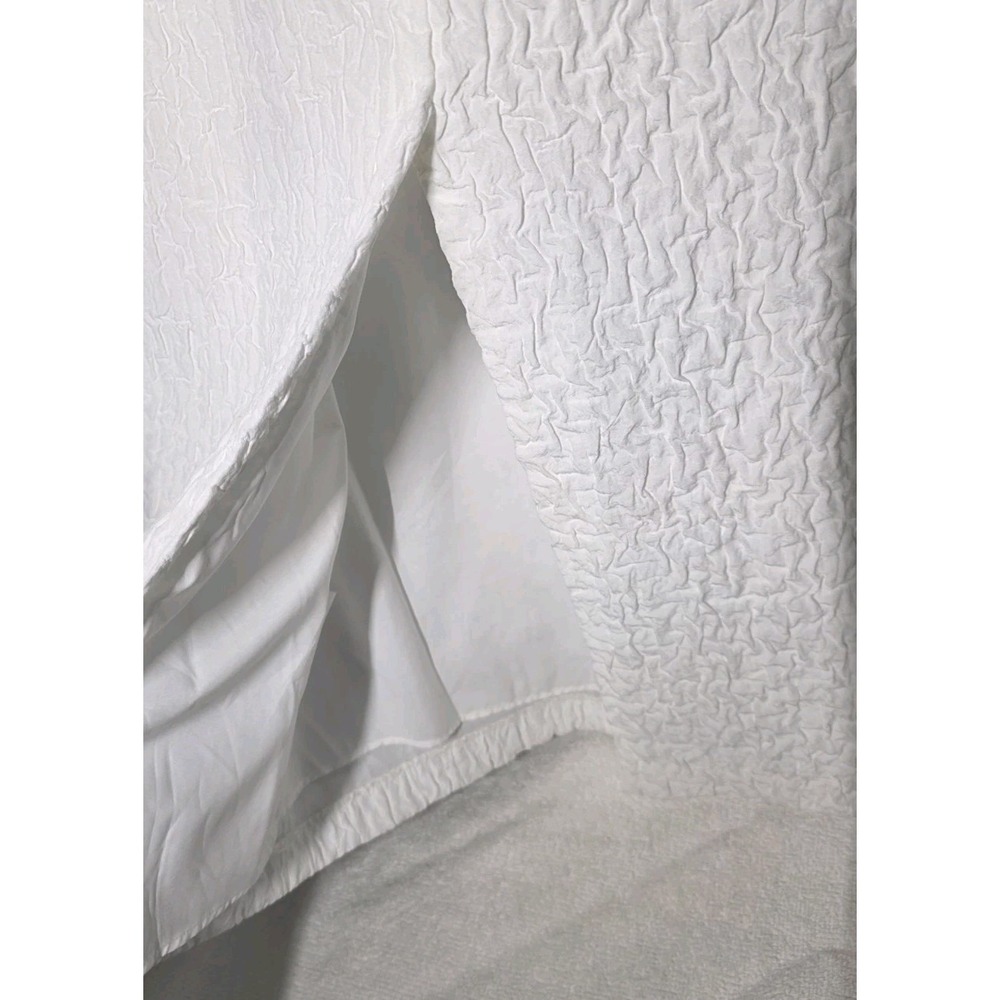 Antonio Melani One Shoulder Ruffle Sheath Midi Dress White Size 8 - Picture 6 of 9